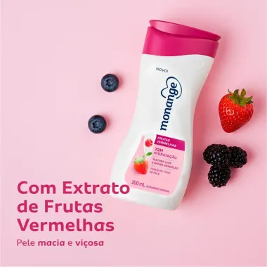 Hidratante Desodorante Monange Hidrata&ccedil;&atilde;o Nutritiva Frutas Vermelhas 200ml