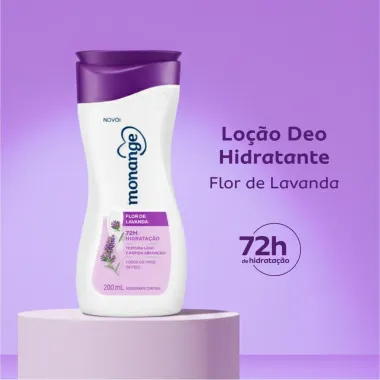 Hidratante Desodorante Monange Hidrata&ccedil;&atilde;o Nutritiva Flor de Lavanda 200ml
