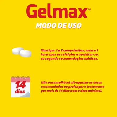 Gelmax Sabor Limão com 24 Comprimidos Mastigáveis