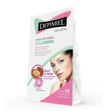 Depilador Depimiel Sensitive Cera Facial Folhas Prontas 16 Unidades