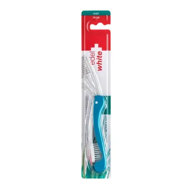 Escova Dental Edel White Soft To Go Portátil Cores Sortidas 1 Unidade