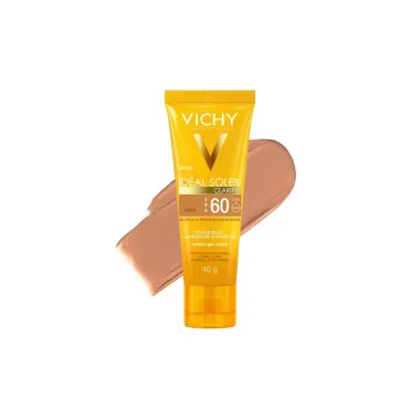 Protetor Solar Vichy Idéal Solei Clarify FPS 60 Cor Média 40g