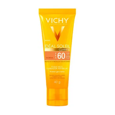 Protetor Solar Vichy Idéal Solei Clarify FPS 60 Cor Morena 40 g