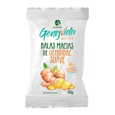 Bala Gengvida Ardrak Gengibre Suave 50g