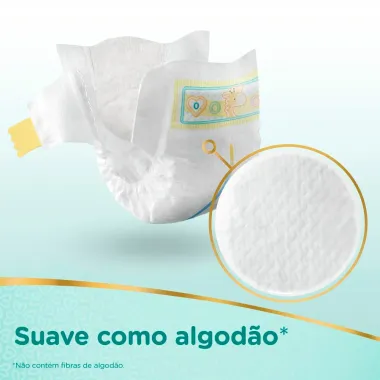 Fraldas Descartáveis Pampers Recém-Nascido Premium Care Tamanho RN+ 36 Unidades