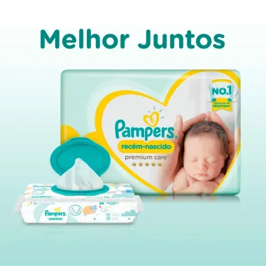 Fralda Pampers Recém-Nascido Tamanho RN+ 36 Fraldas Descartáveis