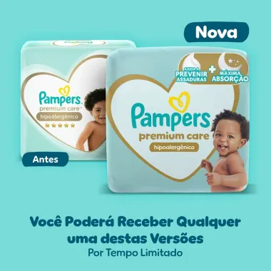 Fralda Pampers Premium Care Tamanho XG Pacote Hiper 60 Fraldas Descartáveis