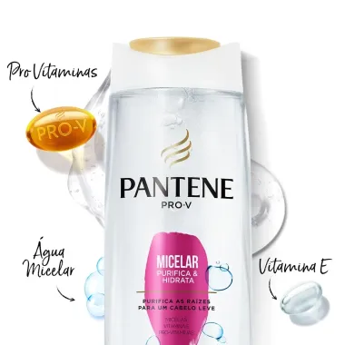 Shampoo Pantene Micelar Purifica e Hidrata 400ml