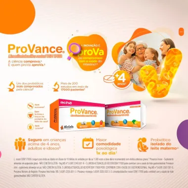 ProVance Probi&oacute;tico Morango com 30 comprimidos