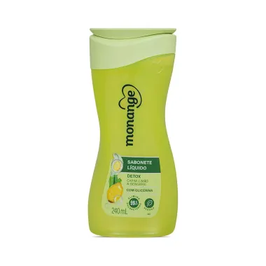 Sabonete L&iacute;quido Monange Detox 240ml