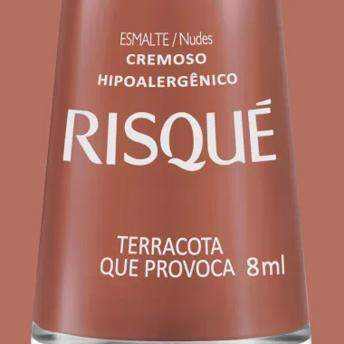 Esmalte Risqué Cor Terracota que Provoca com 8ml