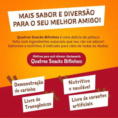 Quatree Snacks Bifinho Sabor Churrasco 60g