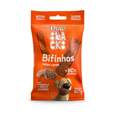 Quatree Snacks Bifinho Sabor Carne 60g