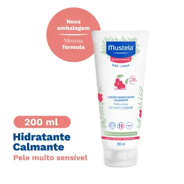 Loção Hidratante Mustela Bebê Pele Muito Sensível Rosto e Corpo 200ml