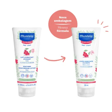 Loção Hidratante Mustela Bebê Pele Muito Sensível Rosto e Corpo 200ml