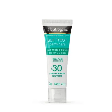 Protetor Solar Facial Neutrogena Sun Fresh Derm Care FPS 30 Sem Cor 40g