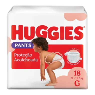 Fralda Roupinha Huggies Supreme Care Tamanho G Pacote Jumbo 18 Fraldas Descartáveis