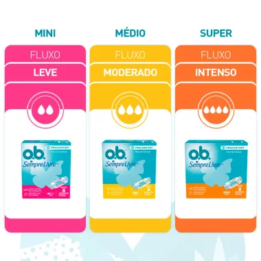 Absorvente Interno OB ProComfort Mini 8 Unidades