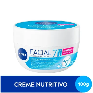 Creme Facial Nivea Nutritivo Ultraleve 7 em 1 100g