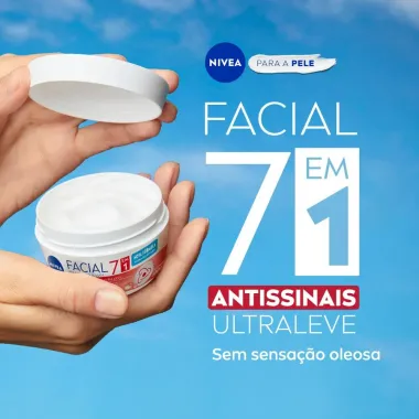 NIVEA Creme Facial Antissinais Ultraleve 7 em 1 100g