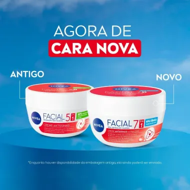NIVEA Creme Facial Antissinais Ultraleve 5 em 1 100g
