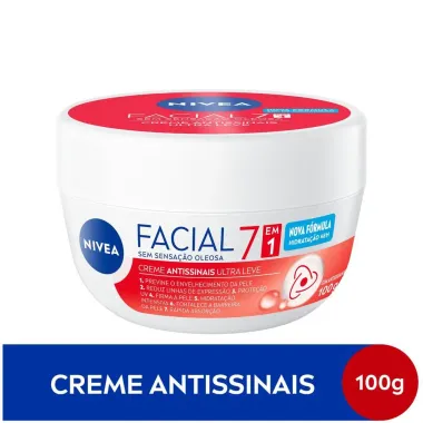 NIVEA Creme Facial Antissinais Ultraleve 5 em 1 100g