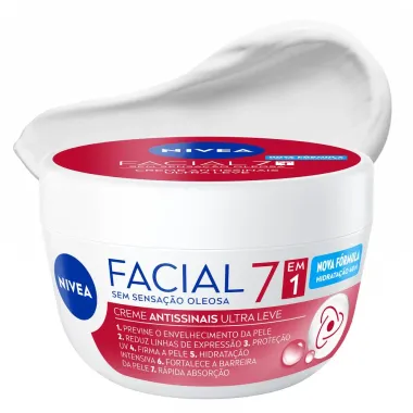 NIVEA Creme Facial Antissinais Ultraleve 5 em 1 100g