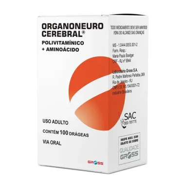 Organoneuro Cerebral com 100 Drágeas