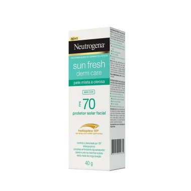 Protetor Solar Facial Neutrogena Sun Fresh Derm Care FPS 70 Sem Cor 40g