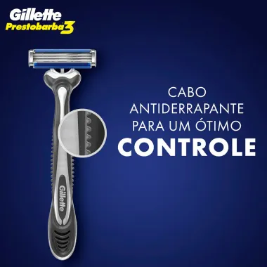 Aparelho de Barbear Descartável Gillette Prestobarba3 Leve 8 Pague 6 Unidades