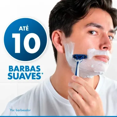 Aparelho de Barbear Descart&aacute;vel Gillette Prestobarba3 Leve 8 Pague 6 Unidades