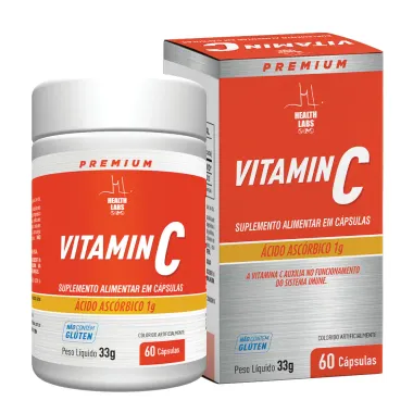 Vitamin C 1g Health Labs 60 C&aacute;psulas