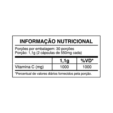 Vitamin C 1g Health Labs 60 C&aacute;psulas