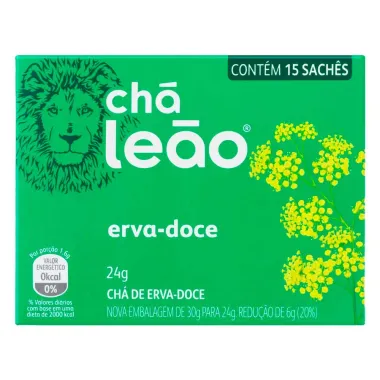 Chá Leão de Erva Doce Sachê 24g