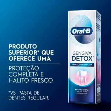 Creme Dental Oral-B Gengiva Detox Deep Clean 102g