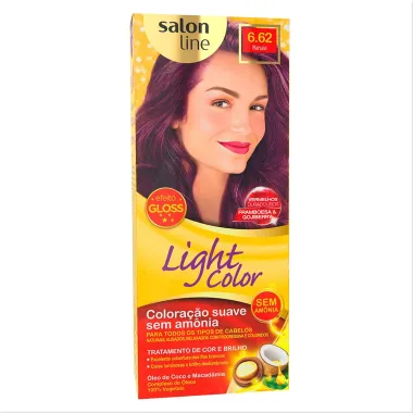 Tintura Creme Salon Line Light Color Marsala 6.62 Kit