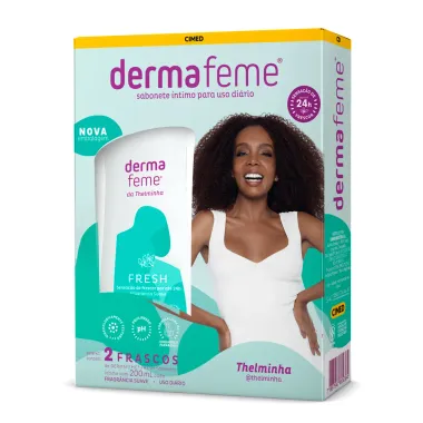 Sabonete Íntimo Dermafeme Fresh da Thelminha 2 Unidades 200ml cada