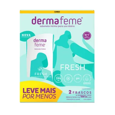 Sabonete Íntimo Dermafeme Fresh Kit 2X200Ml