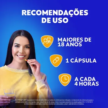 Vick Pyrena Grip-7 Antigripal Gripe e Resfriado 10 C&aacute;psulas