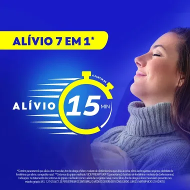 Vick Pyrena Grip-7 Antigripal Gripe e Resfriado 10 C&aacute;psulas