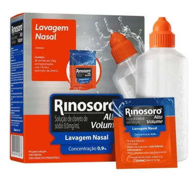 Rinosoro Alto Volume com 30 Sachês + Frasco Aplicador de 240ml