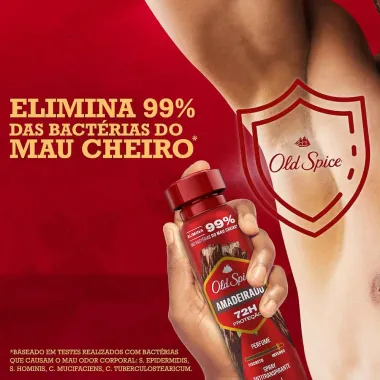 Desodorante Old Spice Lenha Spray Antitranspirante 48h 150ml