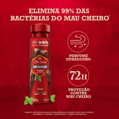 Desodorante Old Spice Amadeirado Aerossol 72h Antitranspirante 150ml