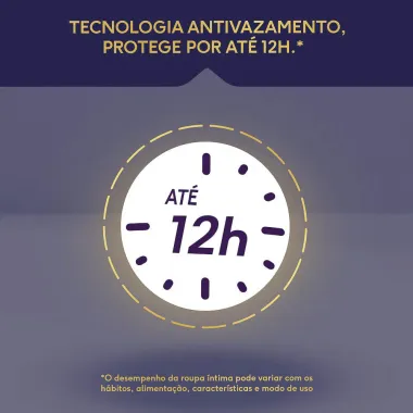 Roupa Íntima Plenitud Noturna Unissex Tamanho P/M 14 Unidades