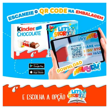 Chocolate Kinder Recheio ao Leite com 6 Barrinhas 75g