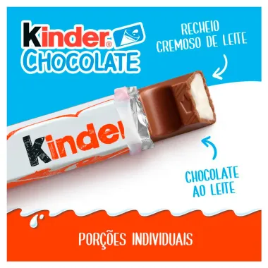 Chocolate Kinder Recheio ao Leite com 6 Barrinhas 75g