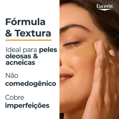 Eucerin Sun Oil Control Tinted M&eacute;dio FPS 70 Protetor Solar Facial 50g