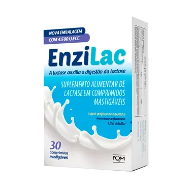 EnziLac 4.500FCC Comprimidos Mastigáveis com 30 Unidades