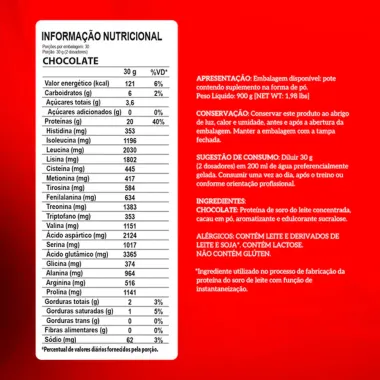 Whey 100% Pure Integralm&eacute;dica Sabor Chocolate 907g