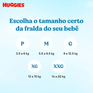 Fralda Huggies Tripla Proteção Tamanho G Pacote Hiper 78 Fraldas Descartáveis